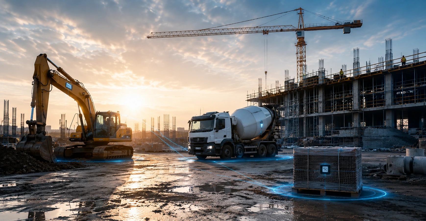Construction site operations and equipment