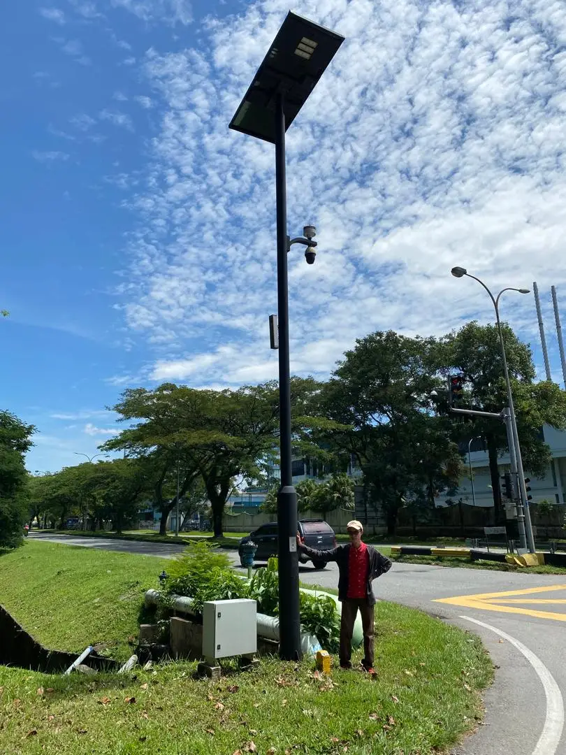 Real ESG Smart Pole installation photo 2
