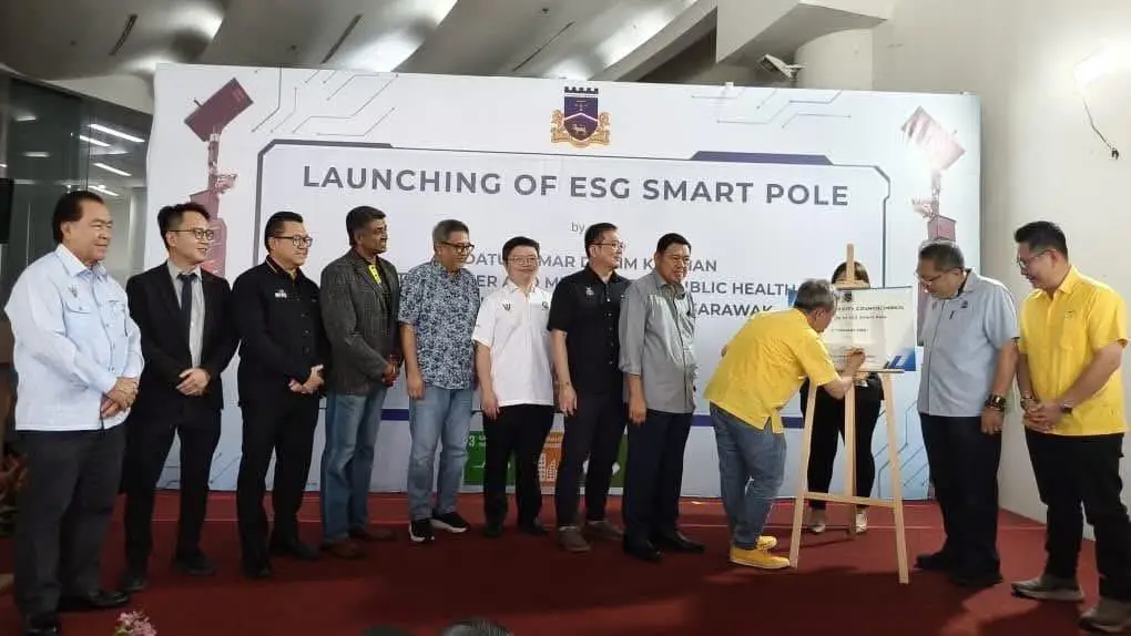 Official launch of the MBKS ESG Smart Pole pilot in Kuching, Sarawak